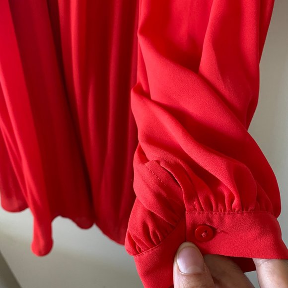 Vero Moda Coral "Cold Shoulder" Midi Dress - Picture 11 of 14